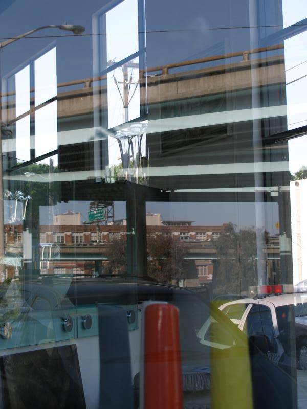 Window reflection on Utah Street