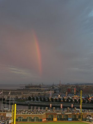 Rainbow over AT&T Park