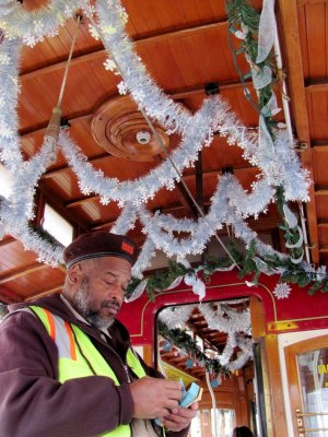 Christmas Cable Car Conductor