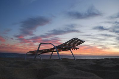 Lounge Chair Sunset