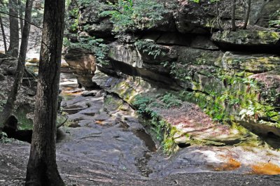 The craggy trail ...