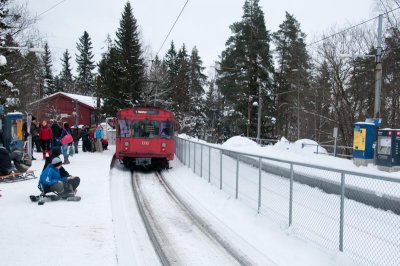 Train to Top of Holmenkollen Ski Area