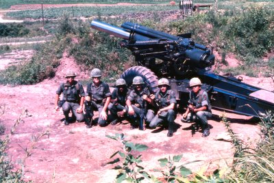 Soldiers and 155mm Howitzer 1973