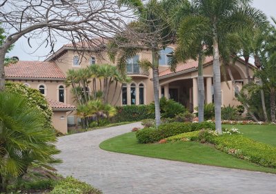 Mediterranean Curving Driveway