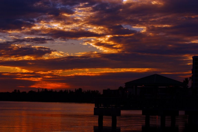 Sunset along the Caloosahatchee River