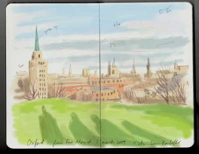 View from The Mound - Oxford - 1