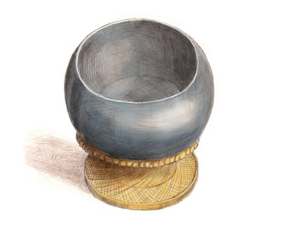 2 - scanned pencil + Living Oils