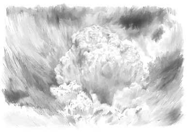 Cloud Sketch (Painter: pencil blended with Smudge brush)