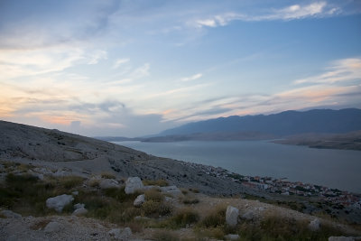 Pag (island) on the right