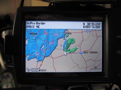 GPS with weather radar