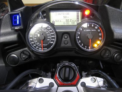 GiPro ATRE in Blue affixed to dash panel