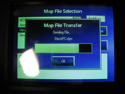 Loading a map on the fly using the LCD unit