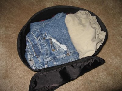 Packing liner from the side.