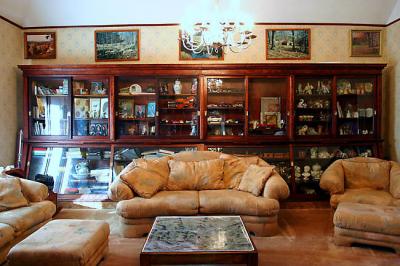Antique case in living room