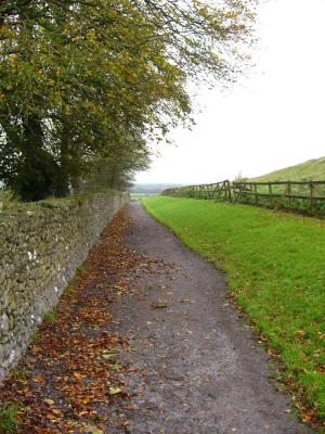 Just outside the castle grounds