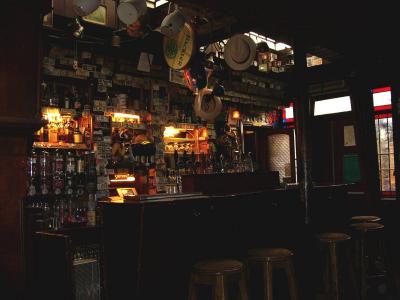 The bar inside the Brazen Head