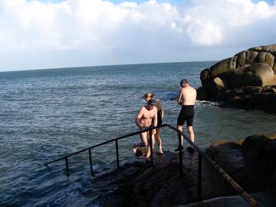 Intrepid bathers