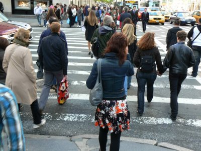 5th Avenue: Pedestrians, pedestrians, pedestrians