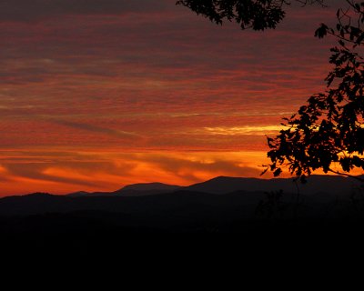 SUNSET'S END - VIEW FROM OUR DECK