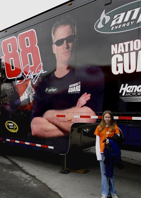 THE DALE EARNHARDT, JR. MERCHANDISE TRAILER