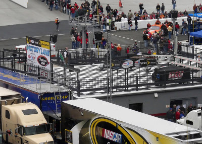VICTORY LANE AT THE BRISTOL MOTOR SPEEDWAY - WHERE EVERY DRIVER WANTS TO END THE RACE!