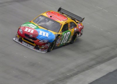 KYLE BUSCH'S CAR AFTER BEING BRISTOLIZED