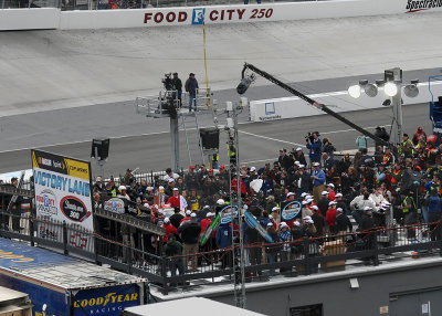 A VERY CROWDED VICTORY LANE
