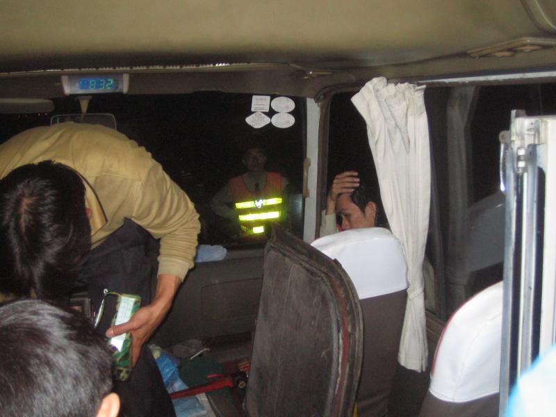 fixing the van....