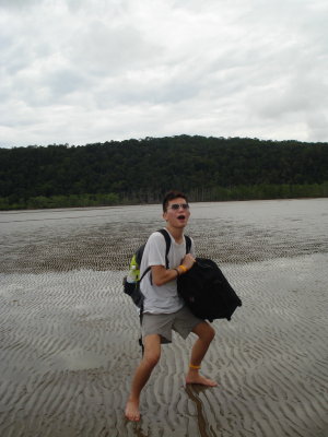 me walking to register