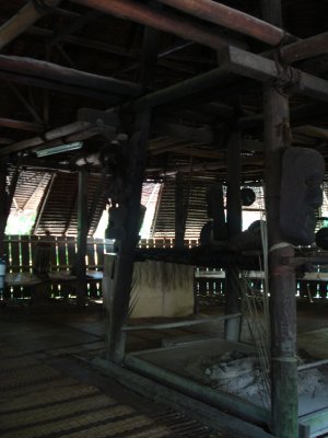 inside the fake longhouses 1
