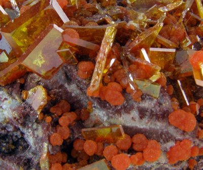 13. Yummy Wulfenite ! And Mimitite.