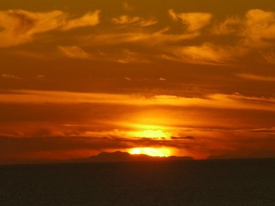 Sunset over San Felipe