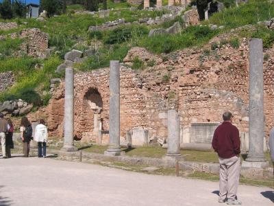 Roman Shops for offerings at Delphi Ruins