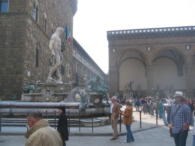 Palazzo Vecchio (at left)