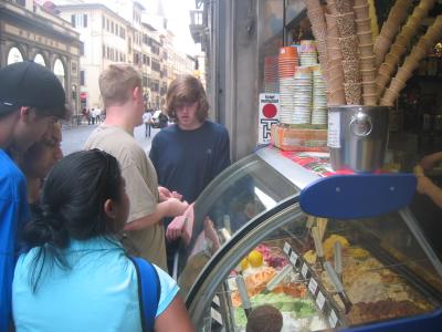 gelato in Florence