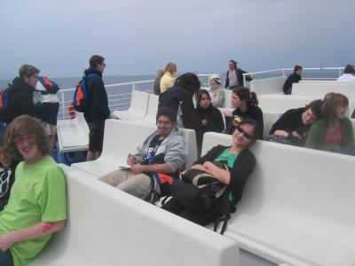 the ferry ride to Capri