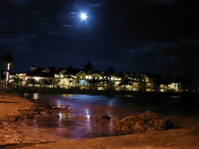 Sparkling Moonlight at Southernmost Beach, Key West