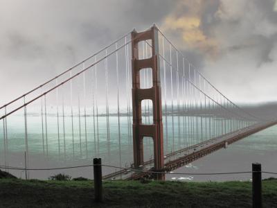 Golden Gate Bridge from the hill