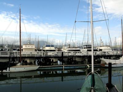 Yachts parked in Sausalito
