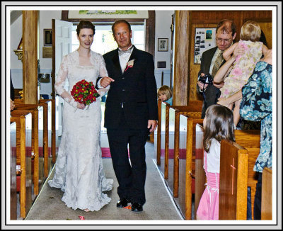Dad Escorts the Bride
