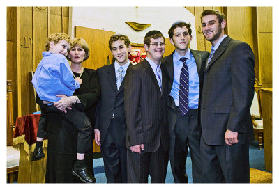 Josh, his Brothers and Mom
