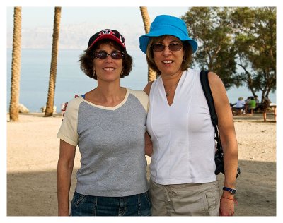 Phyllis and Iris at the Dead Sea