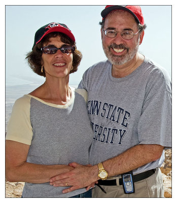 Phyllis and I at the Top of Massada