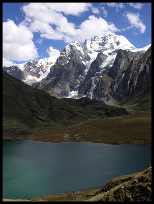 Yerupaja over Carhuacocha