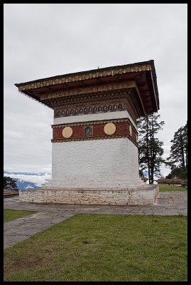 Largest of the Queen's 108 stupas at Dochu La