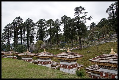 The Queen's 108 stupas at Dochu La 1
