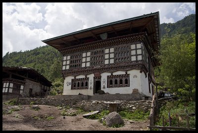 Tarditional Bhutanese house