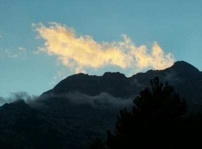 Le Monte d'Oro la veille au soir.