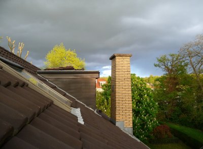Lumire et couleurs sur les toits.