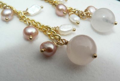 Made with white and mauve pearls!